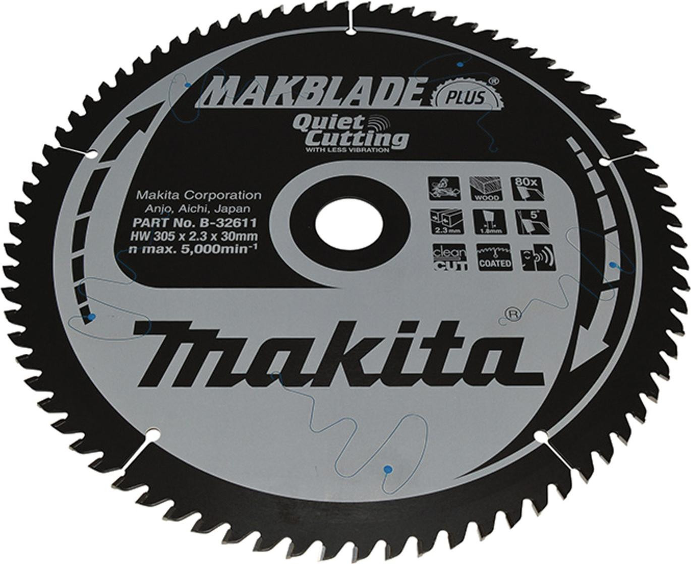 Makita zaagblad MAKBLADE+ 305x30x80Z