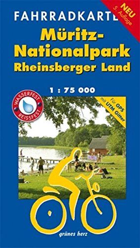 Lutz Gebhardt - Fahrradkarte Müritz-Nationalpark, Rheinsberger Land: Mit UTM-Gitter für GPS. Wasser- und reißfest. (Fahrradkarten) - Preis vom 09.10.2026 07:28:09 h