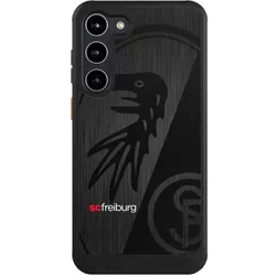 Nivocase Hülle für Samsung Galaxy S23+ Handyhülle NIVOcore Case Schwarz Metallic Look Offizielles (Samsung Galaxy S23+), Smartphone Hülle, Schwarz