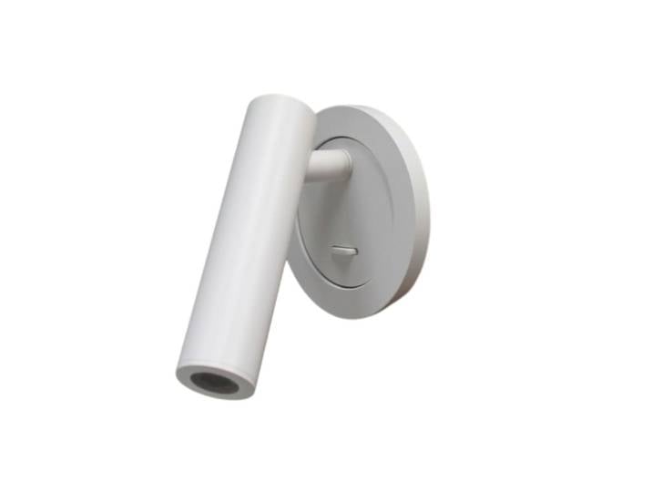Applique liseuse led encastrable et interrupteur blanc