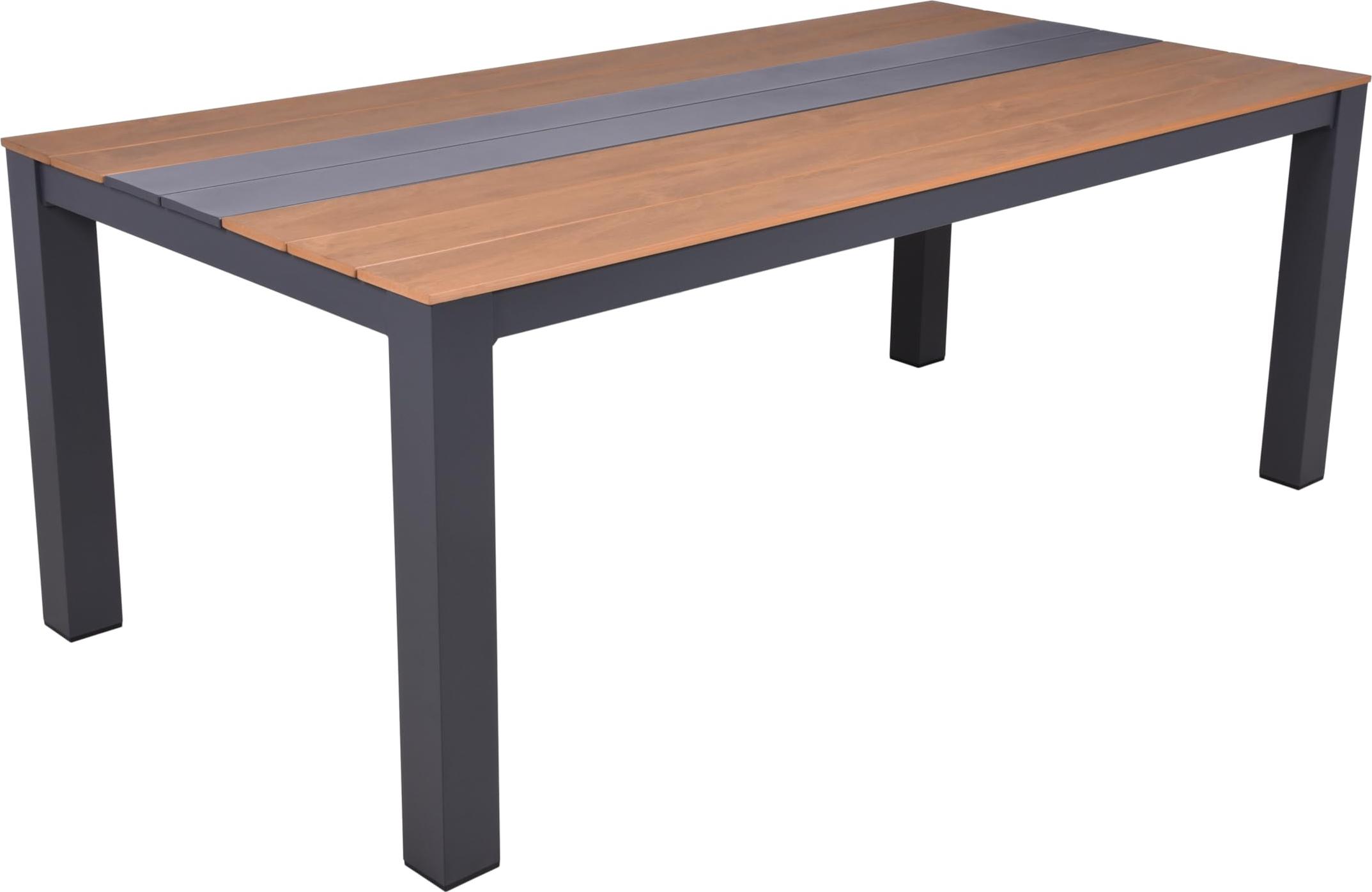 Gartentisch KATJA - Kunststoff, Braun, 200x100x75cm | Terrassentisch Wetterfest Outdoor Tisch
