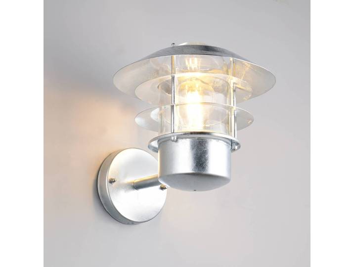 Trio Lighting Aussenwandleuchte Ruvuuma, dimmbar, alu / grau / zink, Metall, Wandleuchte außen
