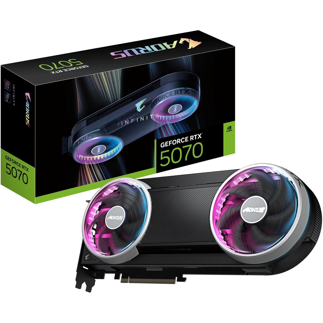 12GB Gigabyte AORUS GeForce RTX 5070 INFINITY 12G