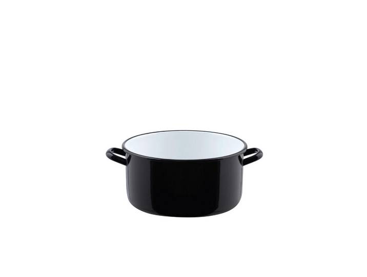 Riess Kasserolle Riesen und Zwerge, Schwarz, Metall, 12 l, 16.5 cm, backofengeeignet, kratzfest, rostfrei, hitzebeständig, Kochgeschirr, Töpfe, Kasserollen