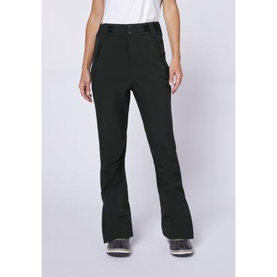 Skihose CHIEMSEE, Damen, Gr. 36, Normalgrößen, schwarz (schwarz beauty), 92% Polyester, 8% Elasthan, unifarben, skinny fit, Hosen Skihose, - mit Schneefang am Beinabschluss