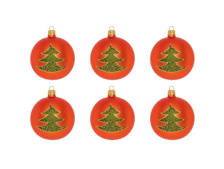 Weihnachtskugel 6er-Set Alissa - Farbe: kupfer - Material: Glas - 949