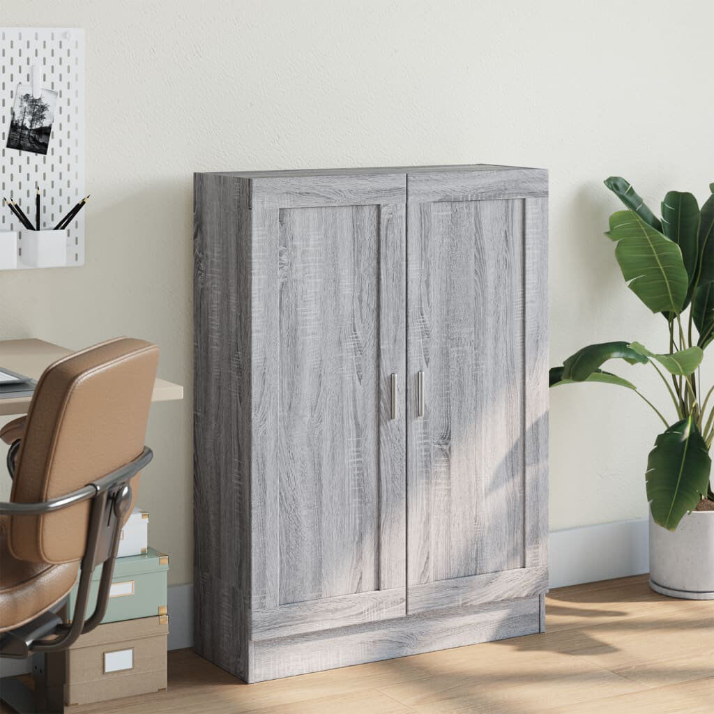 Alpen Home Palembang 115 cm H x 82.5 cm W Standard Bookcase Grey Sonoma
