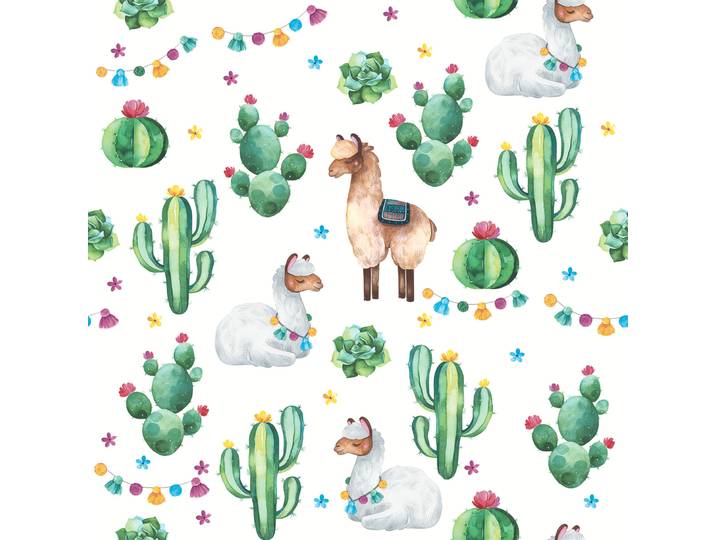 Servietten Napkins Mehrfarbig Papier 33 cm - Farbe: bunt