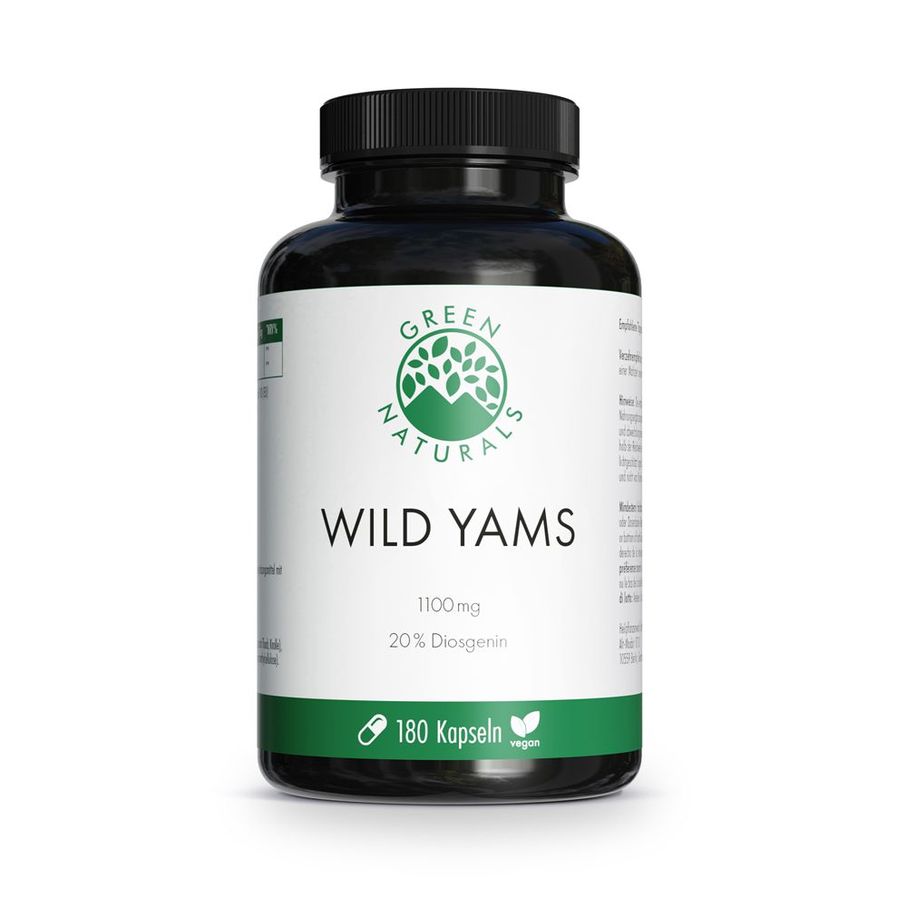 Green Naturals Wild Yam hochdosiert vegan Kapseln 180 St