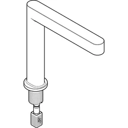 Hansgrohe Auslauf 3L-WTA 110 Finoris mattschwarz , 93971670 93971670