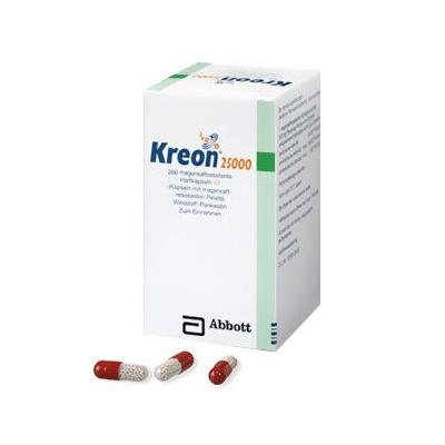 Kreon 25.000 Hartkps.m.magensaftr.überz.Pellets 200 St Hartkapseln mit magensaftresistent überz. Pellets