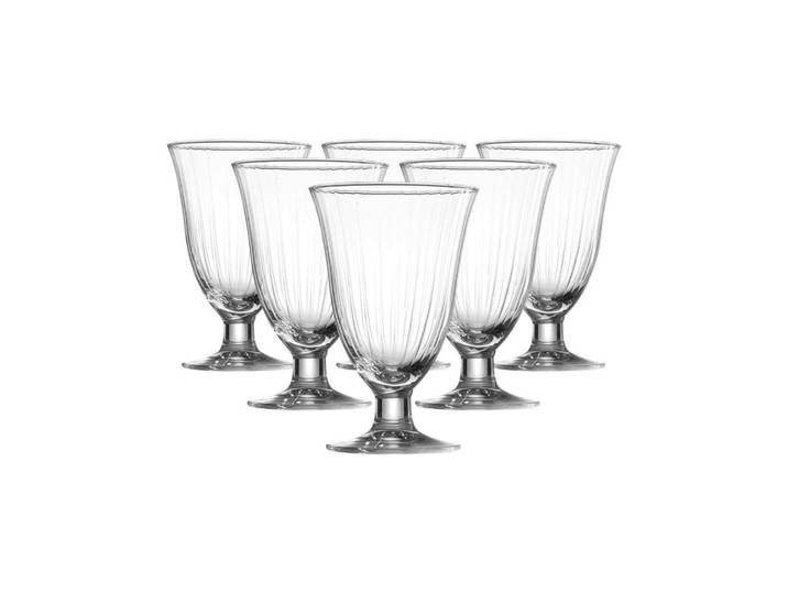 Ritzenhoff Breker Wassergläser Perpetuo transparent 330 ml 6er Set, Transparent, Glas, Gläser, Trinkgläser