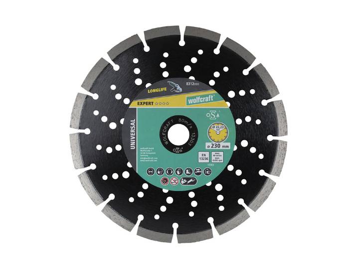 wolfcraft Diamant-Trennscheibe PRO Laser Universal, ø230mm