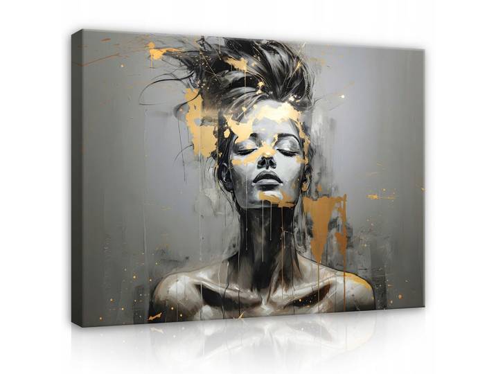 LEINWANDBILD Frau Abstrakt 120x80