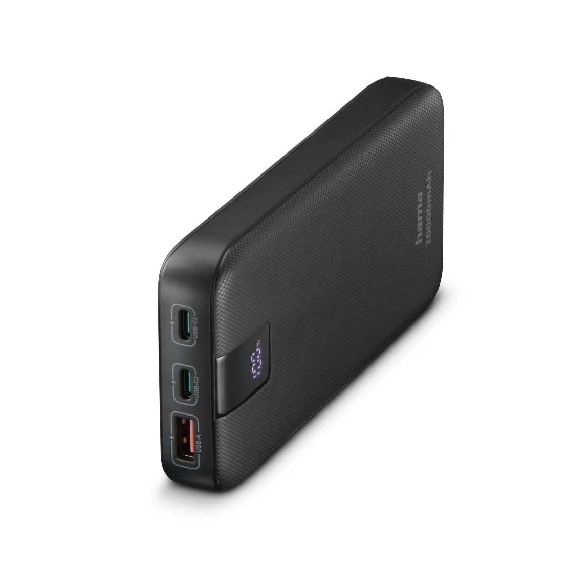 Hama PD 20 Power Pack 20000 mAh Powerbank met 2x USB-C en USB-A Fast Charging, Grijs