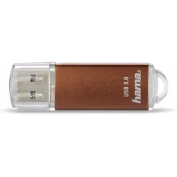 Hama Laeta (256 GB, USB-A), USB Stick, Braun