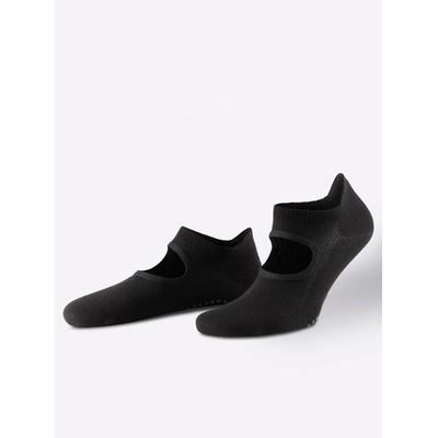 Sportsocken WÄSCHEPUR, Damen, Gr. 1, schwarz, 78% Baumwolle, 20% Polyamid, 2% Elasthan, Socken Sportsocken