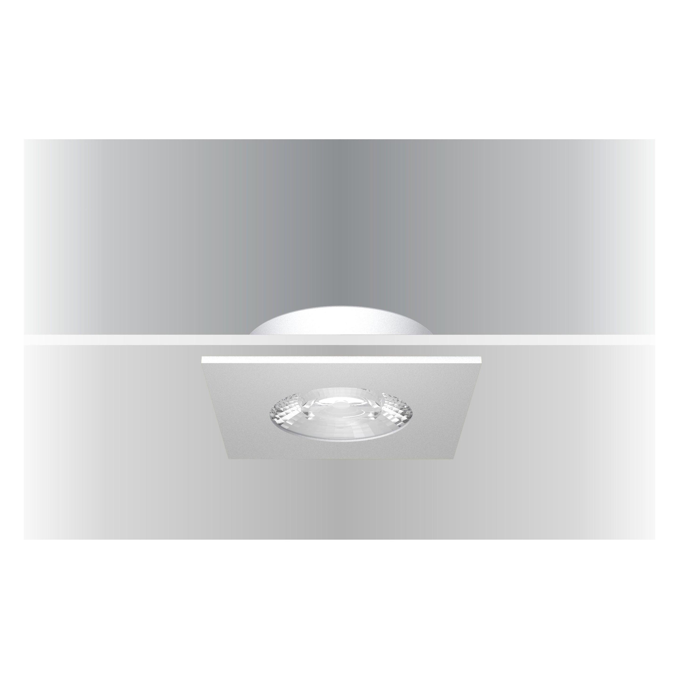 Synergy 21 LED Deckeneinbauspot Helios silber quadratisch neutralweiss (S21-LED-ME015)