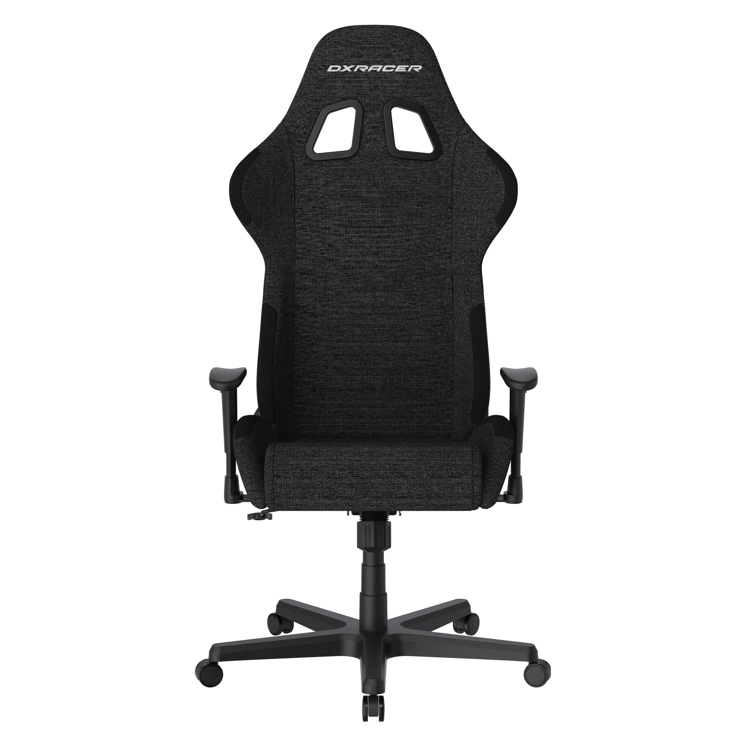 DXRacer Formula Gaming Chair Regular L, Wasserabweisender Stoff, schwarz (GC-LFD01FBCFBB-N)