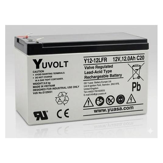 Panasonic Yuasa YUVOLT Y12-12FR F2 VdS (12V 12Ah) (12000 mAh, 12 V) (15052)