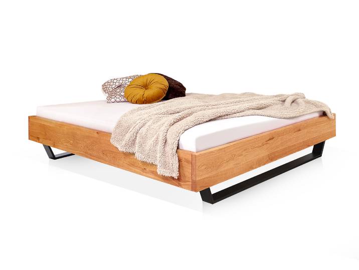 DAKONA Kufenbett ohne Kopfteil, Material Massivholz, 200 x 200 cm