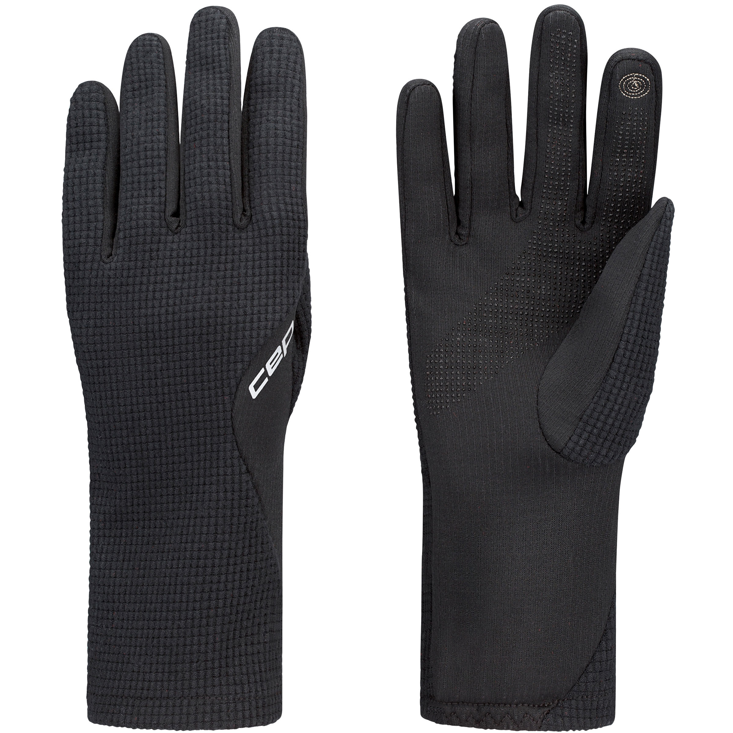 CEP Core Run Thermal 2.0 Fingerhandschuhe schwarz Größe S Laufen Windabweisend