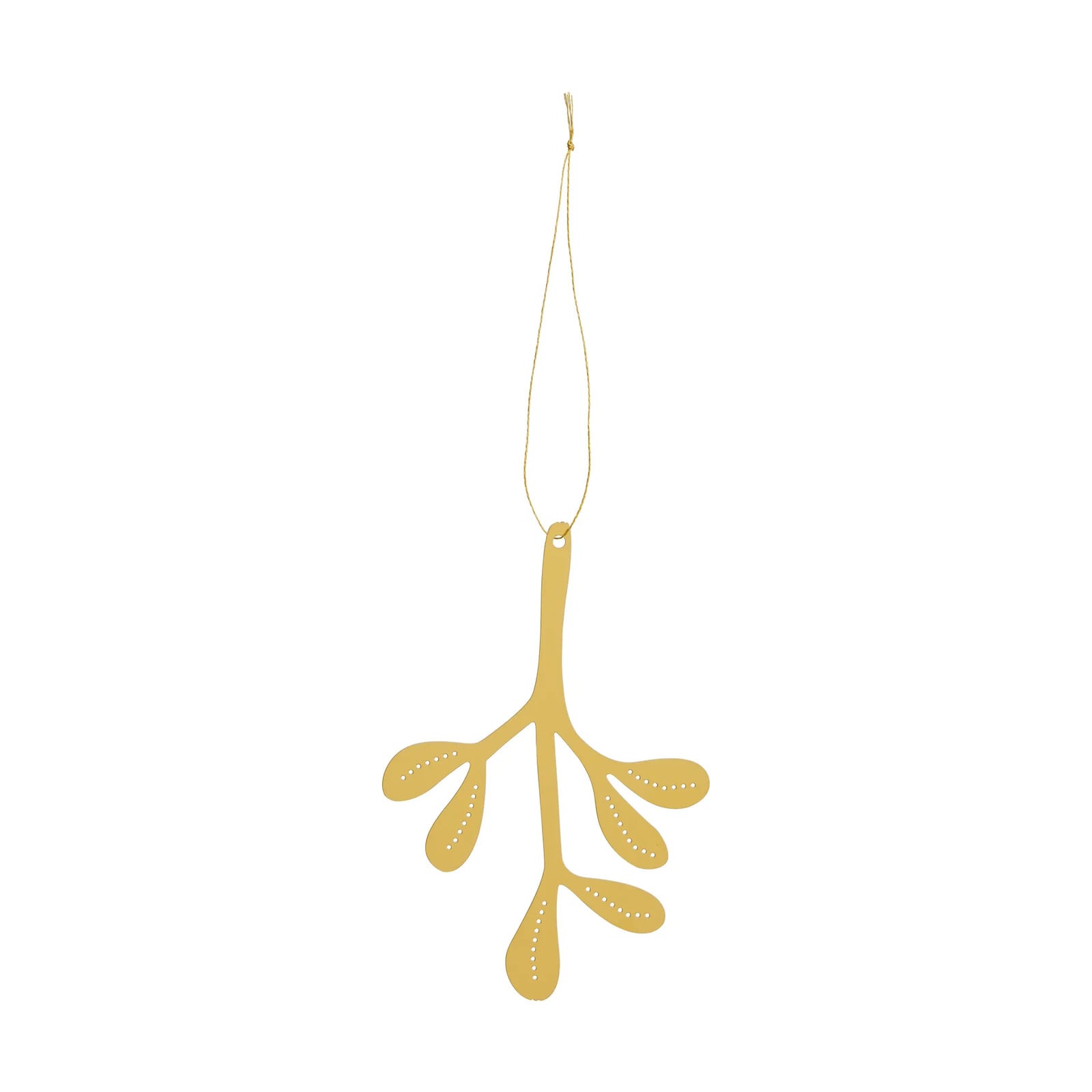 Cooee Design Mistletoe kersthanger 2-stuks, Messing, 12 cm