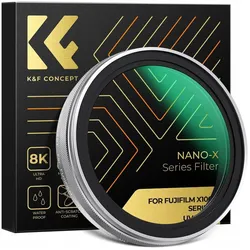 K&F Concept Filtr Kf Filtr Uv Nano-x Mrc Do Fujifilm X100 X100s X100v X100f X100vi / Kf01.2703 (UV-Filter), Objektivfilter, Silber