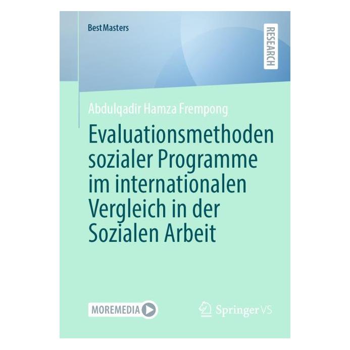 Springer Evaluationsmethoden sozialer Programme im internationalen Vergleich in der Sozialen Arbeit (Deutsch, Softcover, Abdulqadir Hamza Frempong) (66208971)