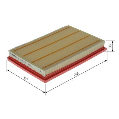 BOSCH Luftfilter f026400722 Filtereinsatz 37mm für Mercedes