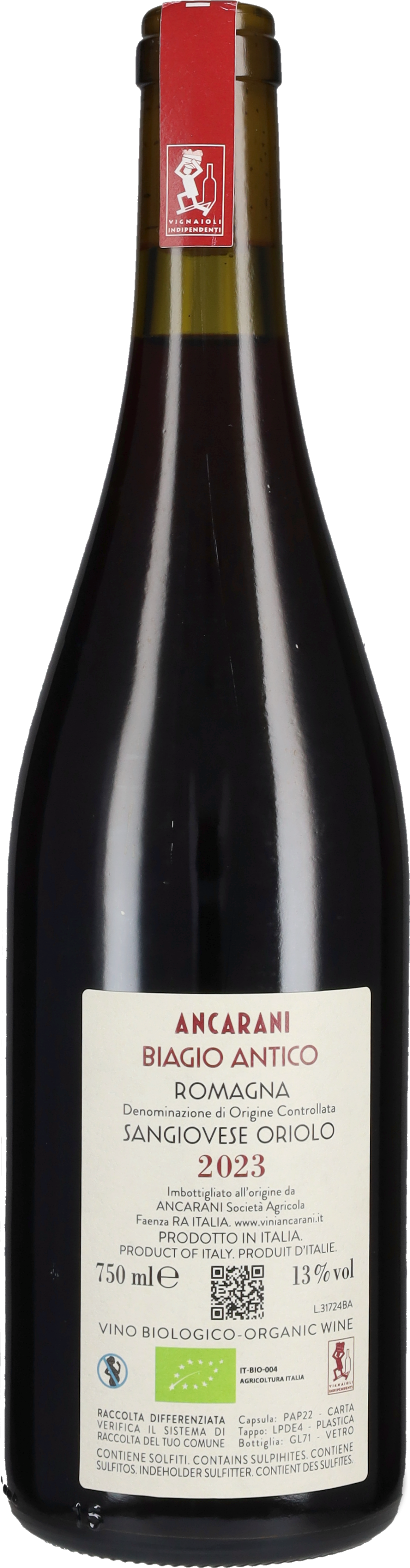 Sangiovese di Romagna 'Biagio Antico' Ancarani 2024