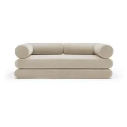 INNOVATION LIVING Schlafsofa Circlus L Shaped Armlehnen Stoff Beige