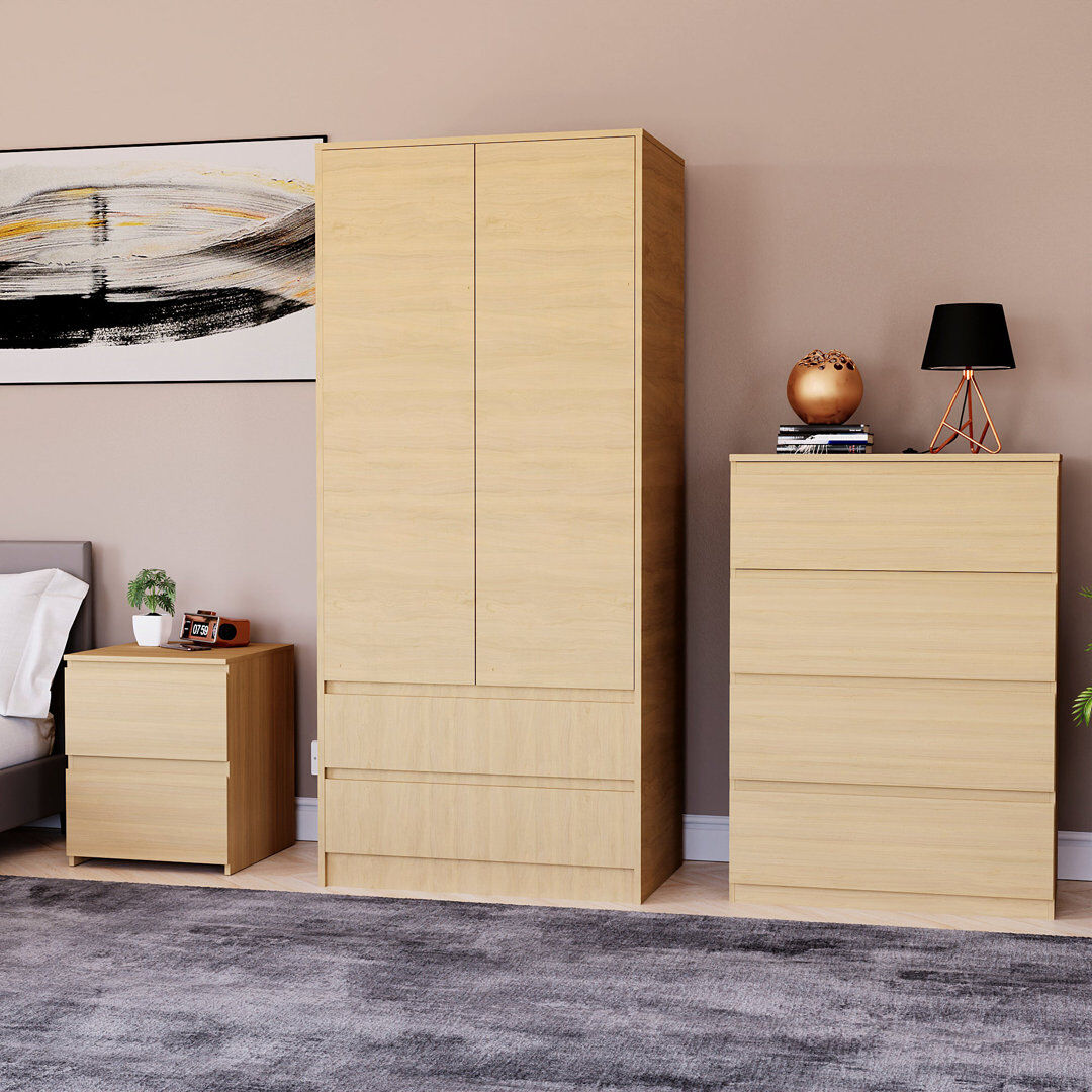Brayden Studio Bre 3 Piece Bedroom Set Brown