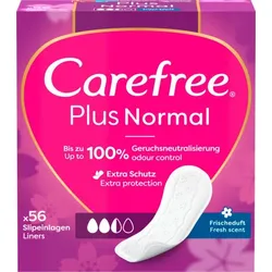 Carefree Slipeinlagen Plus Normal mit Frischeduft für Slip, 56 St.