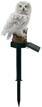 Uplift Picks Solar Owl Garden Light For Charming Outdoor Yard Landscape Decoration Ambience white Owl