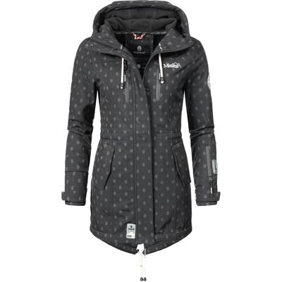 Funktionsmantel MARIKOO "Zimtzicke", Damen, Gr. XS (34), schwarz, Oberstoff: 98% Polyester, 2% Elasthan. Futter: 100% Polyester. Ärmelfutter: 100% Polyester, figurbetont Po-bedeckend, hoch geschlossener Ausschnitt, Ärmel ohne Ärmelschlitz...