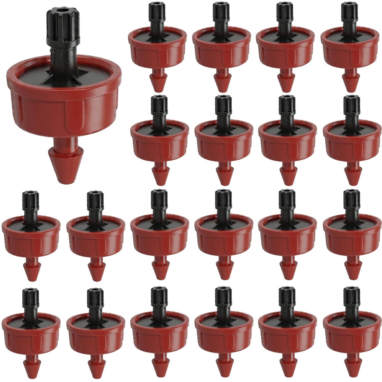 Dripio Druppelirrigatie druppelaars met drukcompensatie, 20 stuks, 4 liter per uur