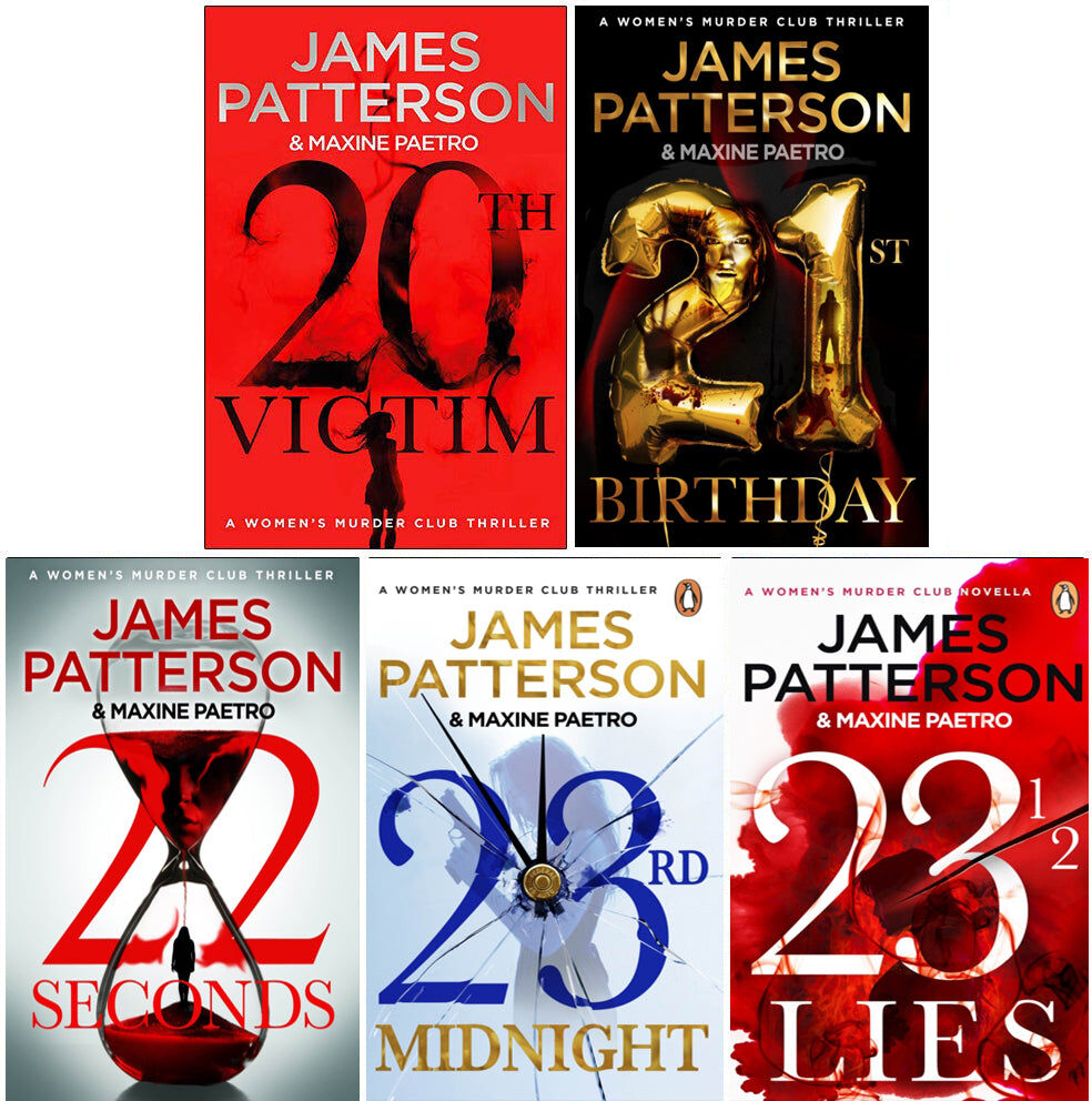 Penguin Women's Murder Club Series by James Patterson 5 Books Collection Set (20th Victim, 21st Birthday, 22 Seconds, 23rd Midnight, 23 1/2 Lies)