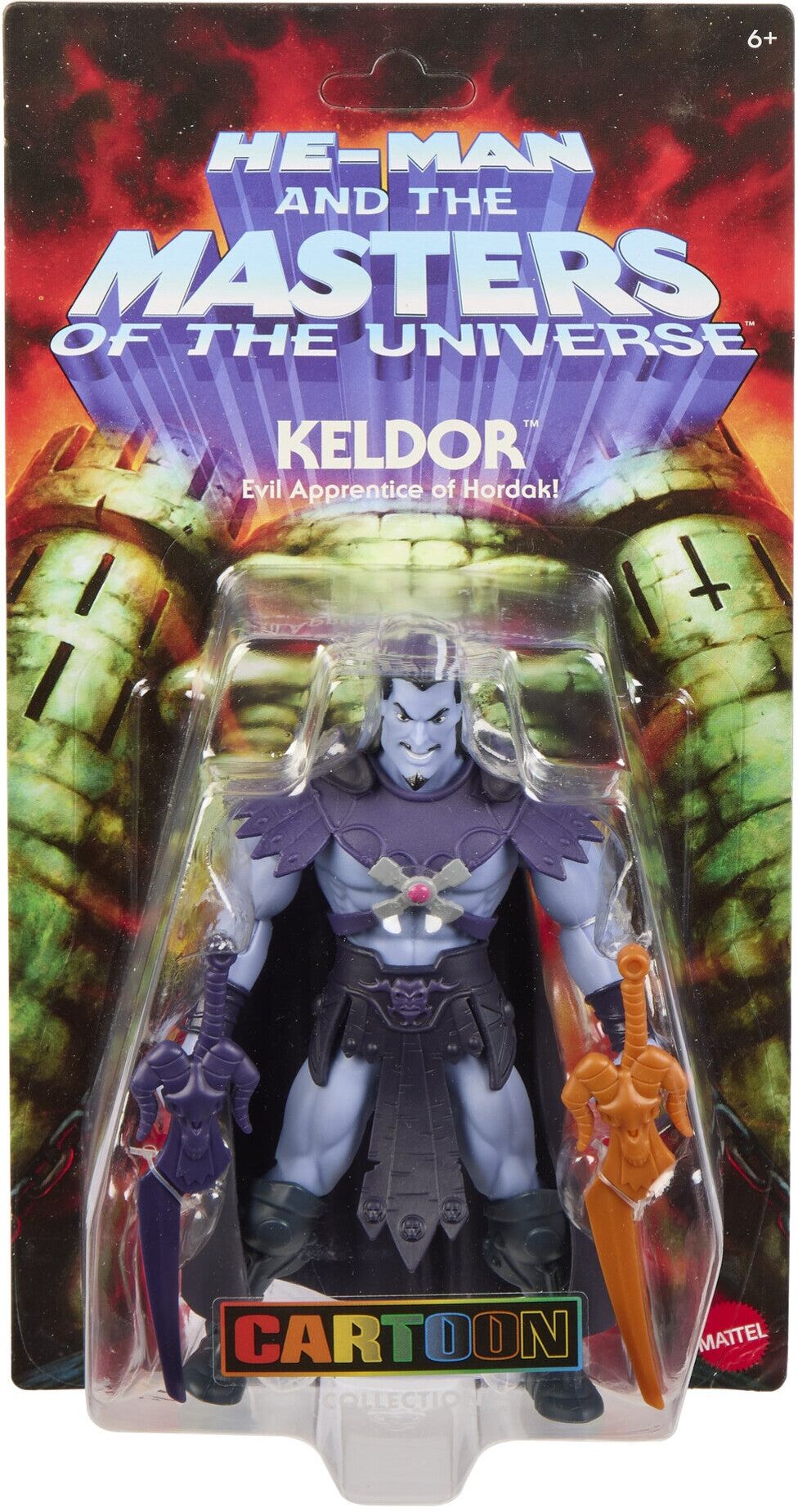 Masters of the Universe Origins 200X Keldor Action Figure, 5.5 in, blue-grey, Mattel