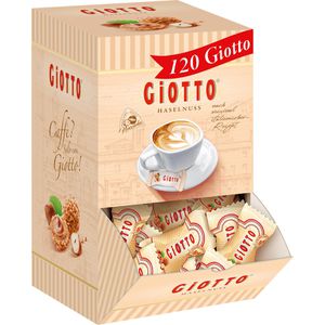 Giotto Waffeln Haselnuss-Gebäckspezialität, Milchcreme & Haselnüsse, einzeln verpackt, 528 g, 120 Stück