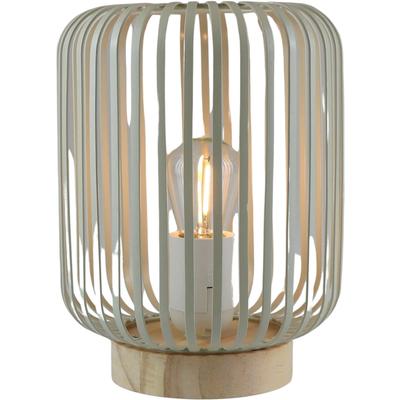 LED Dekolicht AM DESIGN "LED Laterne natur, mit Timer", beige (natur), H:21,2cm Ø:15,9cm, Leuchten, Batteriebetrieb