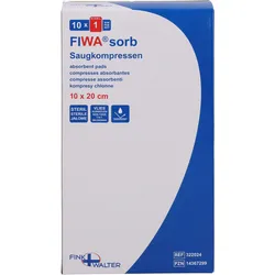 Saugkompressen Verbandkomp Steril 10x20cm Fiwasorb 10 ST