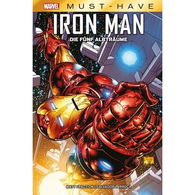 Marvel Must-Have: Iron Man - Die fünf Albträume, Gebundene Ausgabe von Matt Fraction,Salvador Larroca, Panini, 978-3-7416-3197-9
