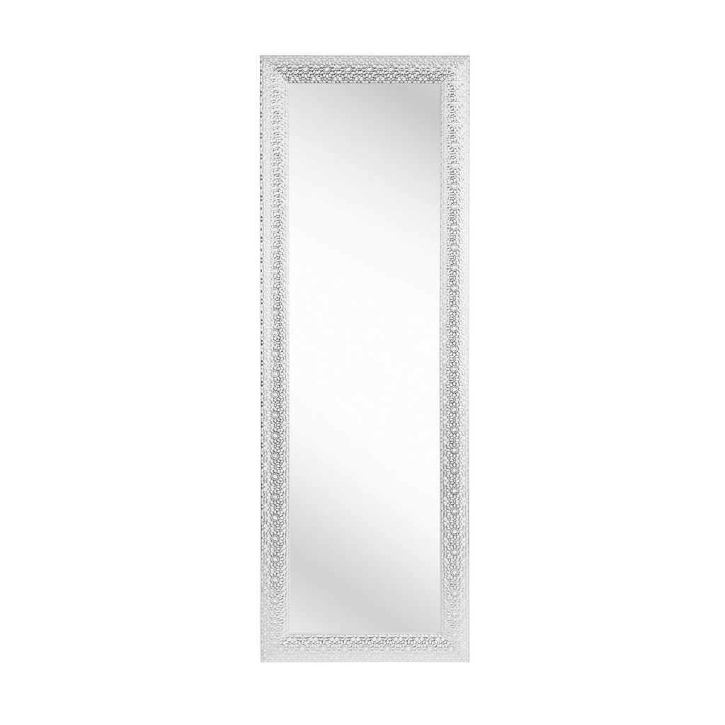Xora Wandspiegel , Silberfarben, Weiss , Glas , rechteckig , 50x150x3 cm , Ganzkörperspiegel , Spiegel, Wandspiegel