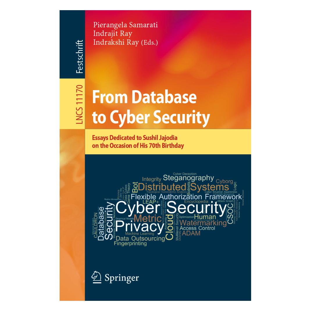 Springer From Database to Cyber Security (Englisch, Softcover, Indrajit Ray, Indrakshi Ray, Pierangela Samarati) (56020586)