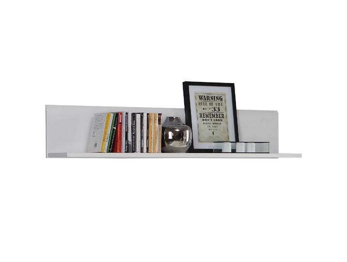 Etagère murale Corel Blanc Mat/blanc Brillant - Basika