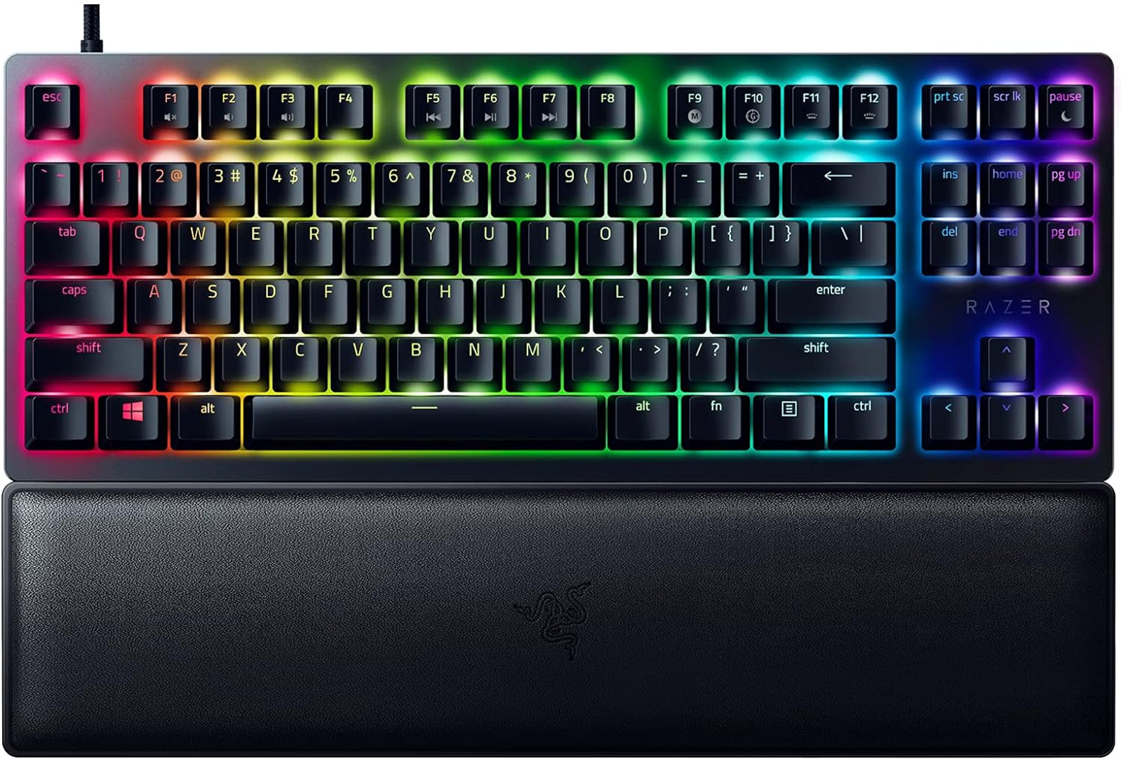 Razer Huntsman V2 Tenkeyless Optical Gaming Keyboard - Clicky (Purple Switches) US Layout, New