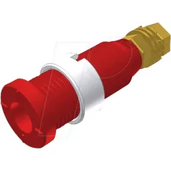 MSEB 2600G-M3 RT - Einbaubuchse, 2 mm, rot, gesichert