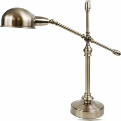 Papuq Tischlampe, Retro, Klassisch, Vintage in antikem Bronze, E27