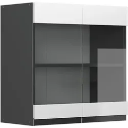 Vicco, Regal, Küchenfront R-Line, Weiss, 59.2 x 59 cm Möbelfront für den Hängeglasschrank